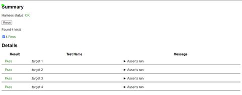 Test results for anchor-name-0002.html, showing four of four passing tests